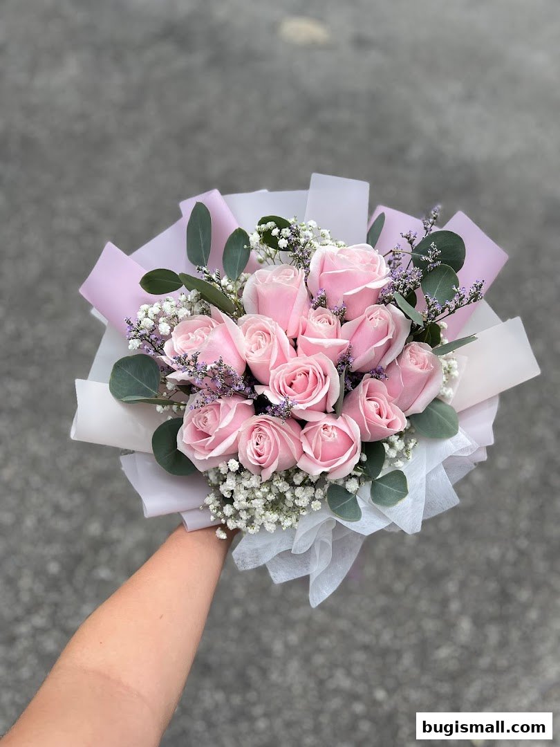 Stunning Pink Rose Bouquet from Cool Petals
