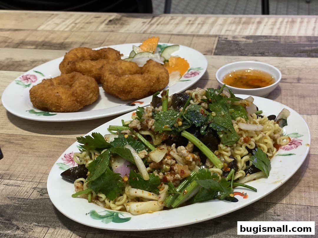 Authentic Thai Flavors: Delicious Noodle Salad & Shrimp Cakes