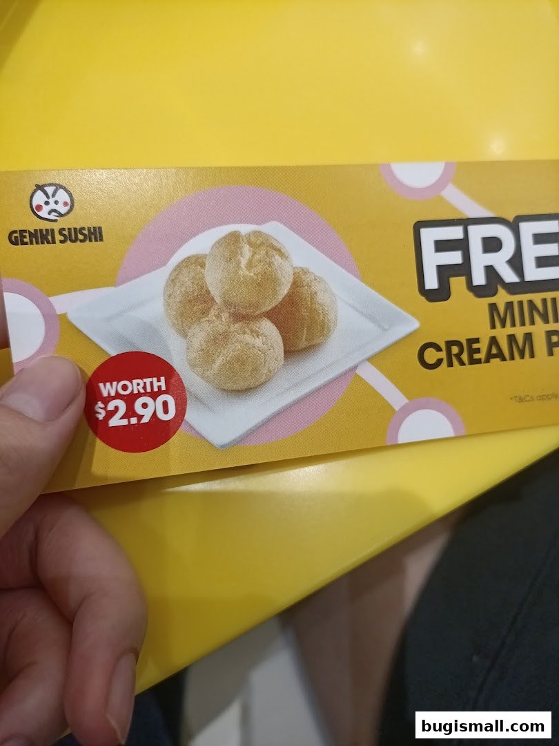 Genki Sushi: Delicious Mini Cream Puffs Promotion!