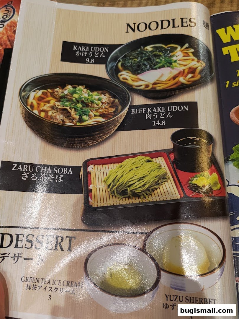Una Una: Delicious Noodles & Desserts Menu