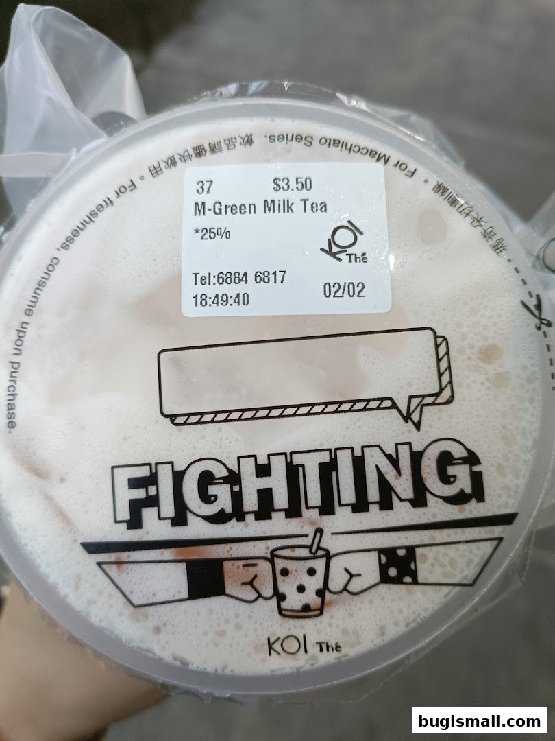 KOI Thé: Refreshing M-Green Milk Tea