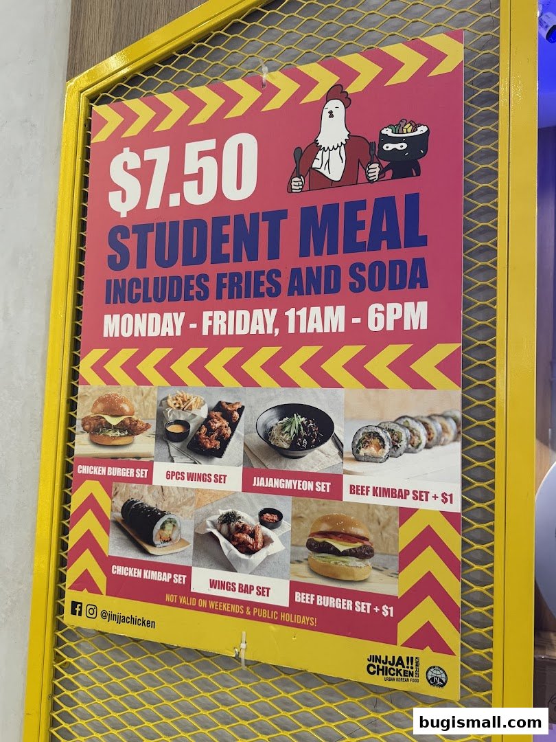 JINJJA Chicken Student Meal Deal!