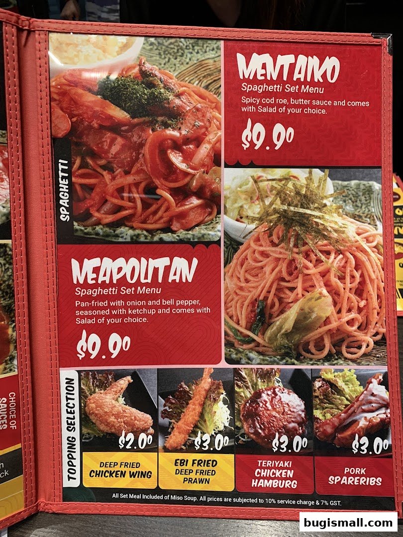 Delicious Spaghetti Sets & Toppings!