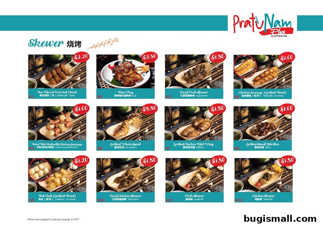 Pratunam PLUS Skewers: Delicious Grilled Delights!