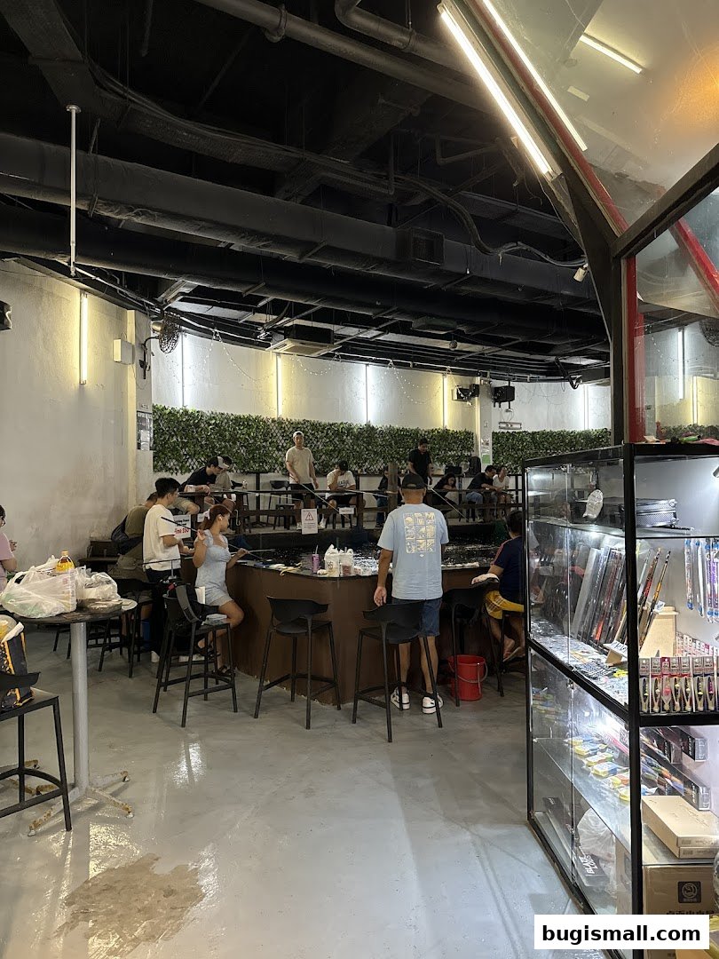 Indoor Fishing Fun & Gear at Fish Bugis!