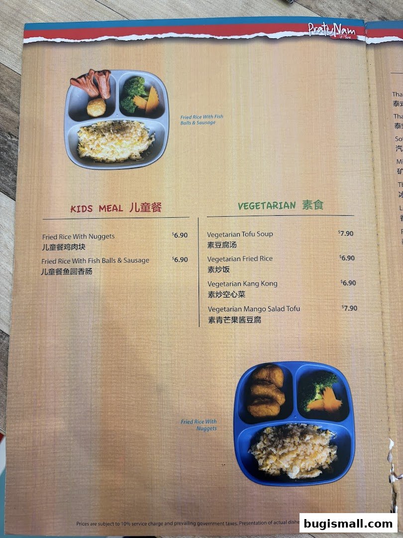 Delicious Kids Meals & Vegetarian Delights at Pratunam PLUS