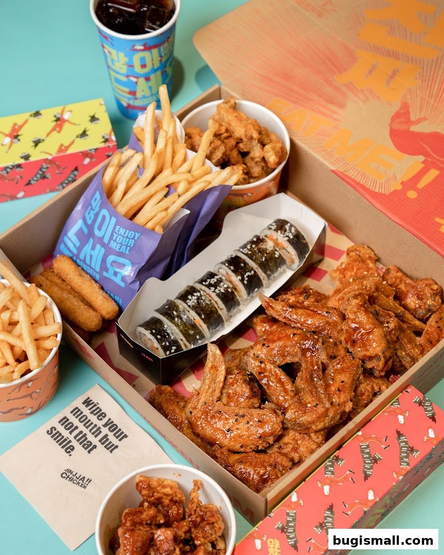 JINJJA Chicken: Delicious Korean Fried Chicken Feast!