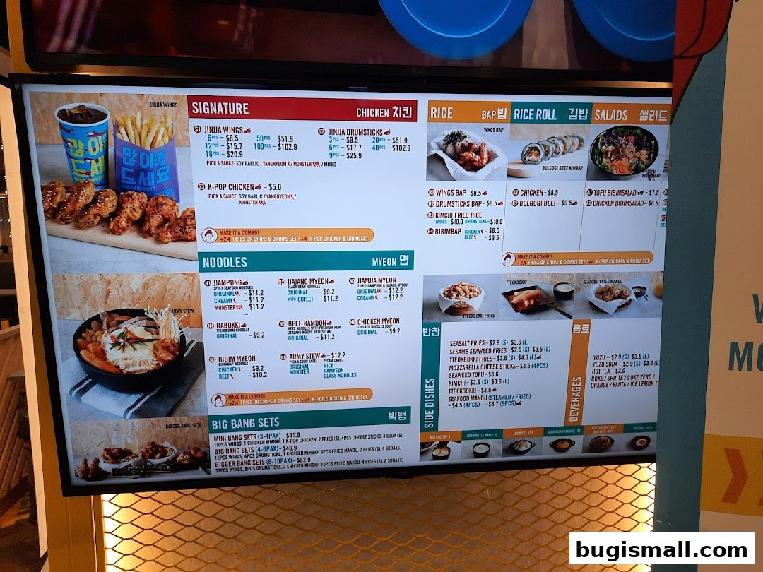 JINJJA Chicken: Delicious Korean Fried Chicken & Noodles Menu