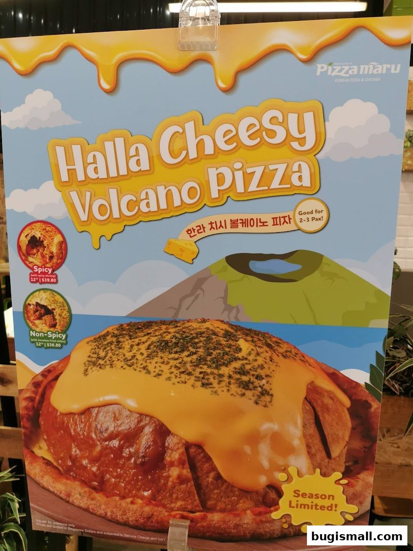 Indulge in Pizza Maru's Cheesy Volcano Pizza!
