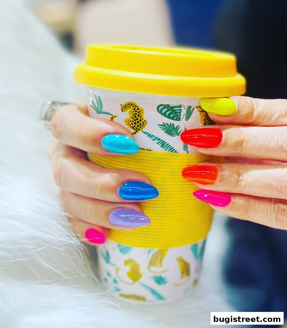 Vibrant Nails & Stylish Cups at Sakura Nails!