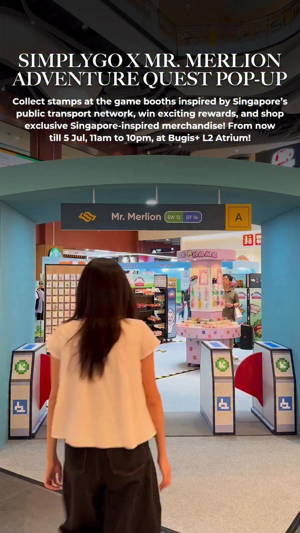SimplyGo x Mr. Merlion Adventure Quest Pop-Up at Bugis+