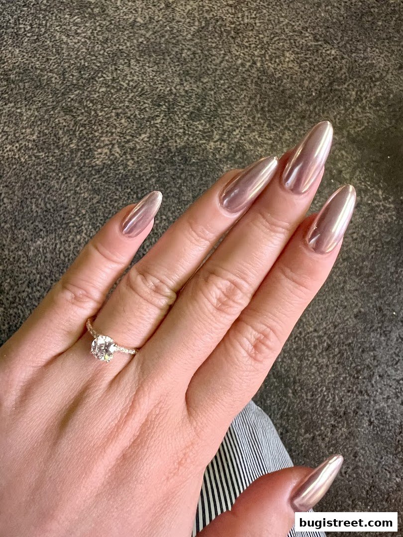 Stunning Metallic Nails by Abbie Nails Beauty
