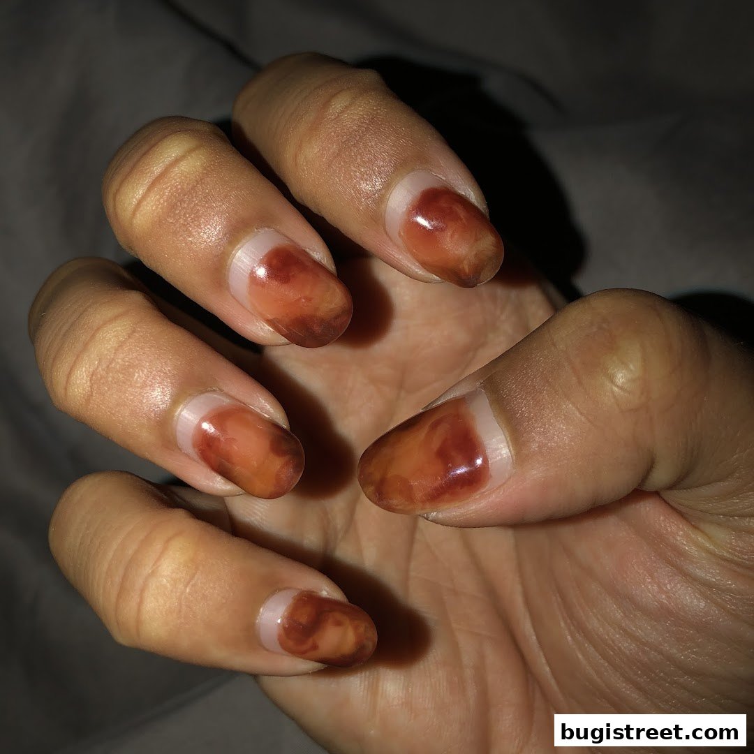 Stunning Marbled Nails by Abbie Nails Beauty