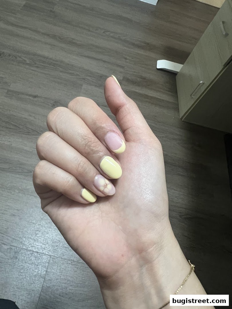 Chic Yellow French Tip Nails by Angel Nail Lashes Studio