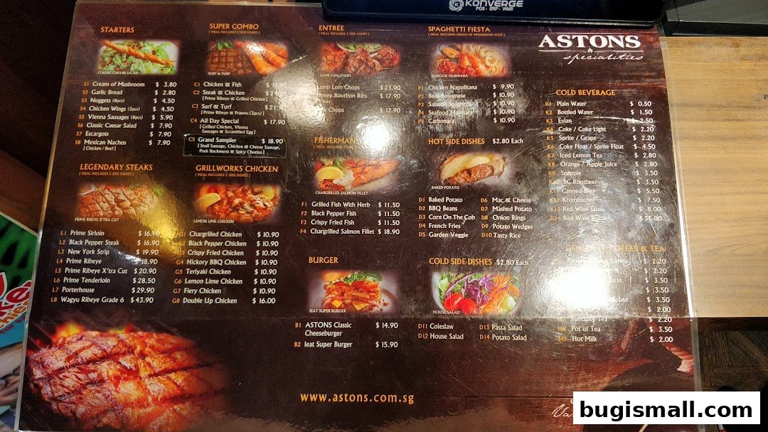 ASTONS Specialties Menu: Savor Delicious Steaks & More!