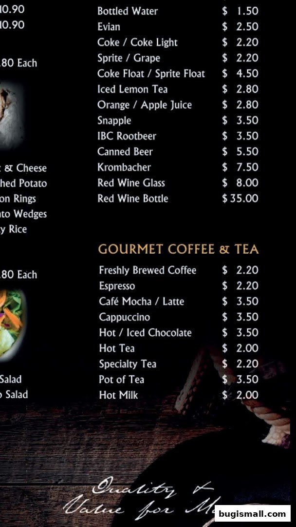 ASTONS Menu: Refreshing Drinks & Gourmet Coffee