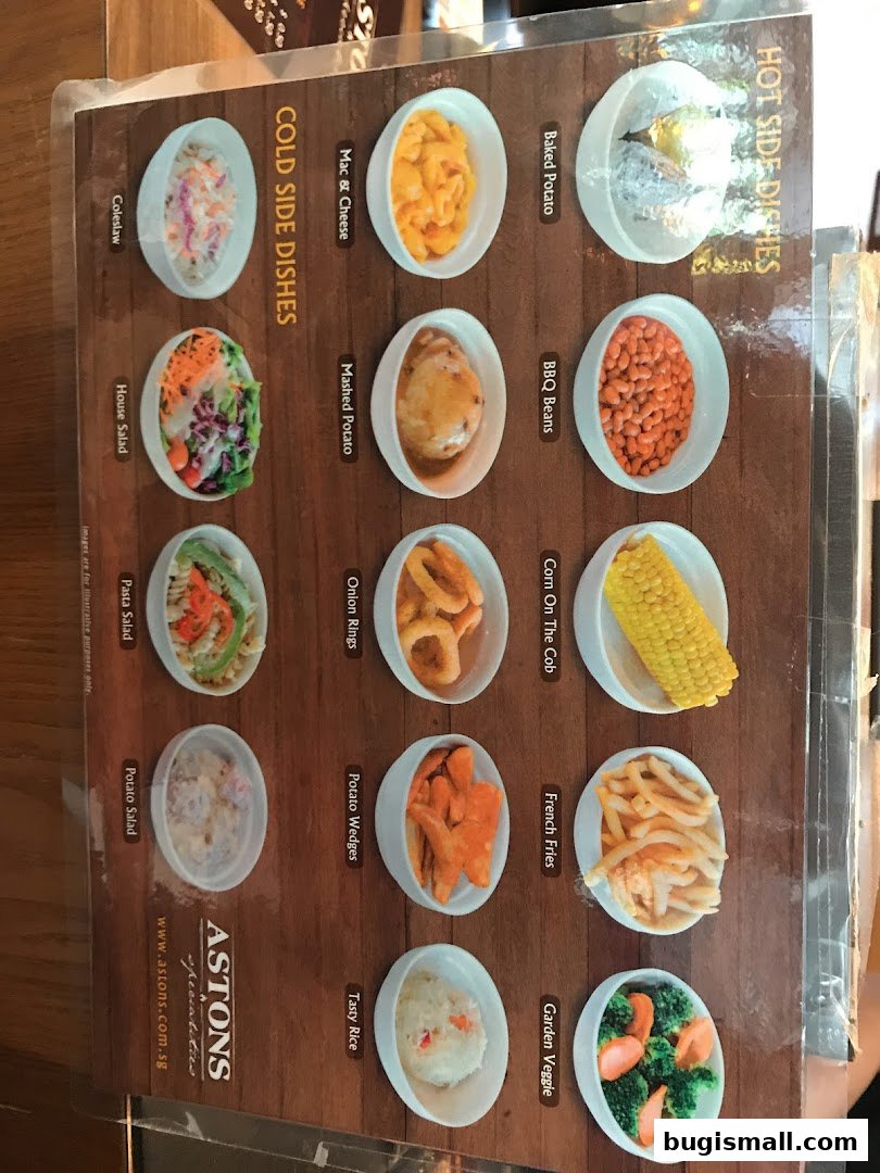 ASTONS Side Dishes Menu: Delicious Choices!
