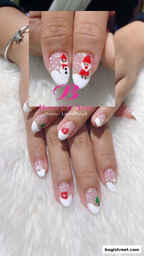 Festive Christmas Nails by Best Of You Brow Lash Nail