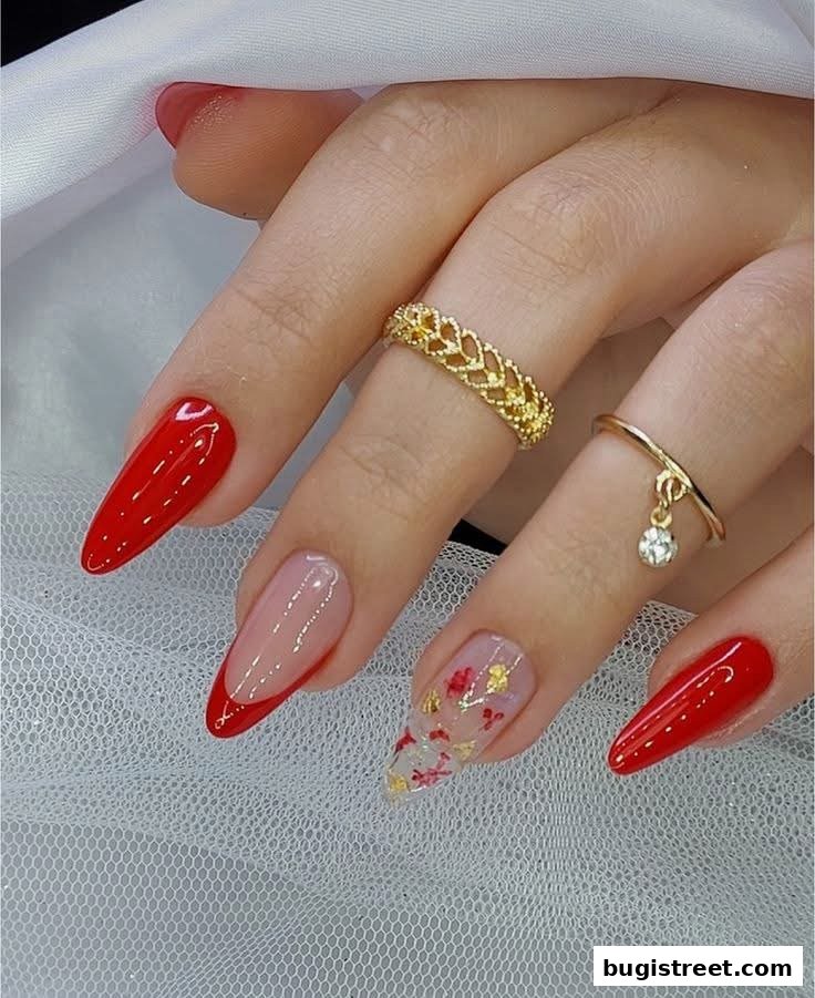 Stunning Nails: Red & Embellished Manicures