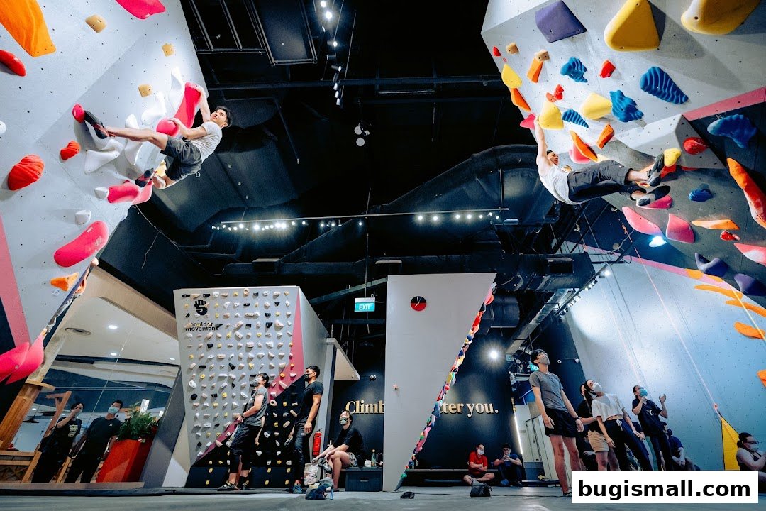 Boulder Movement: Indoor Climbing Adventure