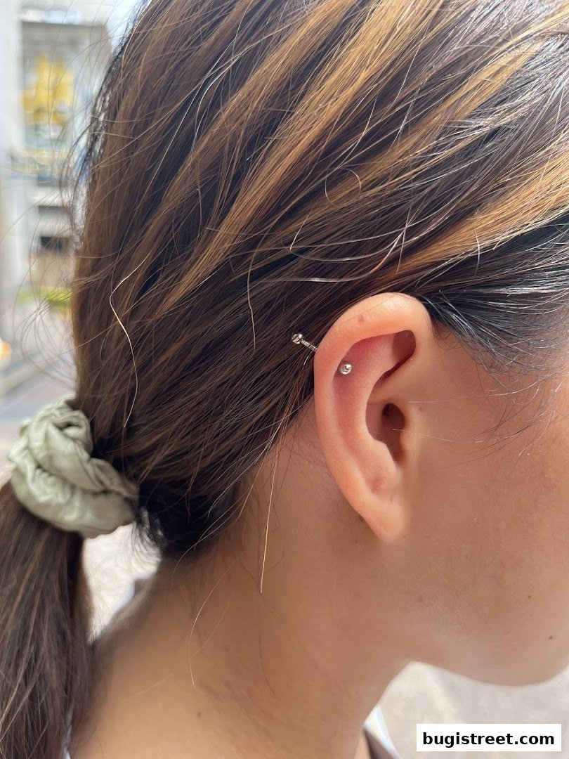 Stylish Ear Piercings at Bugis Tattoo