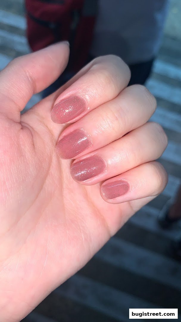 Stunning Rose Gold Nails by Cherry Nail Design