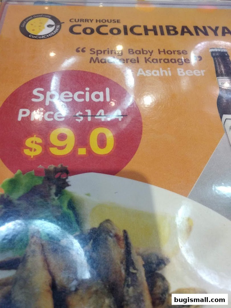 CoCo Ichibanya Special: Fried Fish & Beer Deal!