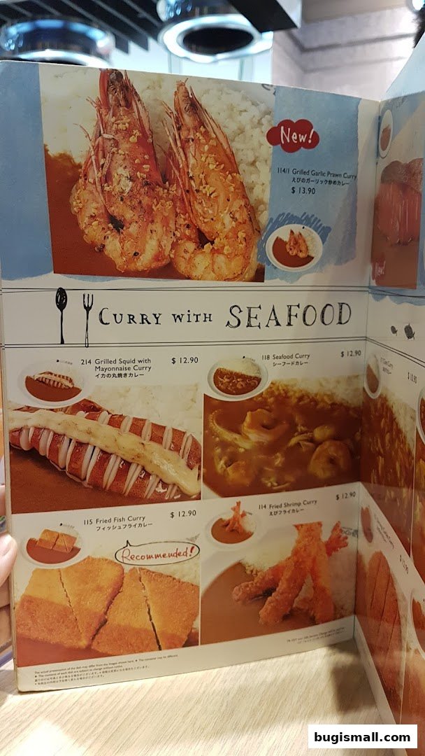 CoCo Ichibanya: Delicious Seafood Curry Menu