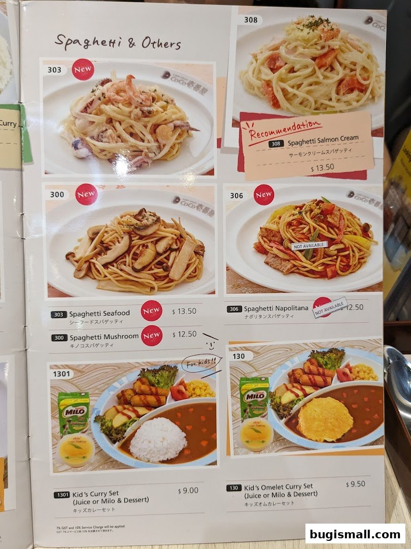 CoCo Ichibanya: Delicious Spaghetti & Kid-Friendly Meals