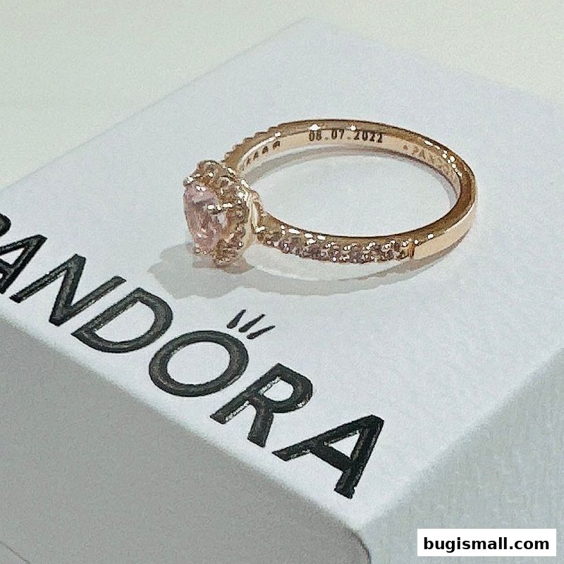 Elegant Rose Gold Ring with Pink Stone