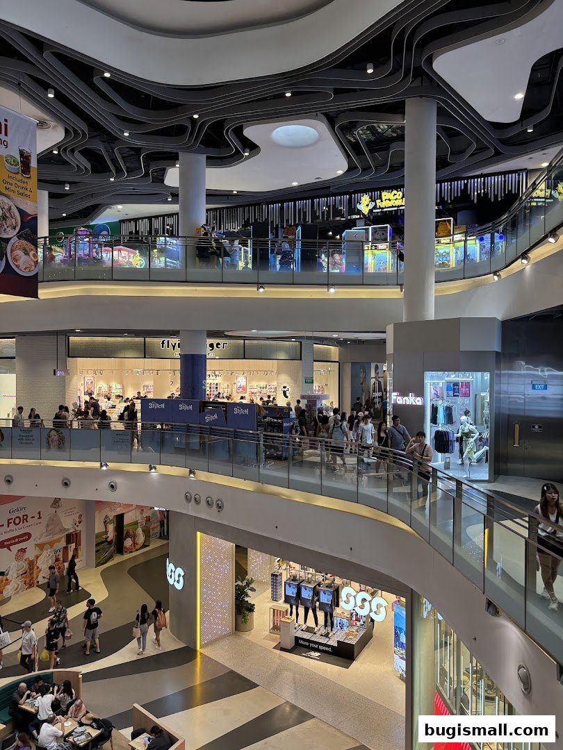 Explore vibrant shops and entertainment in this modern mall.