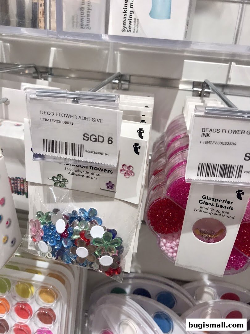 Creative Crafts: Flower Stickers & Glass Beads!