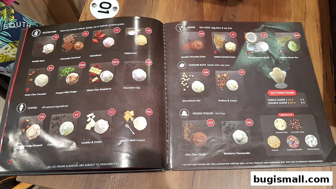 Geláre Bugis: Delicious Ice Cream & Frozen Yogurt Flavors