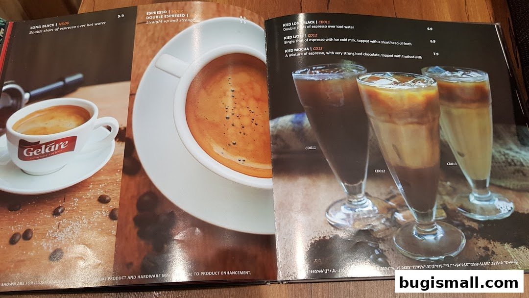 Geláre Bugis: Delicious Coffee Creations Menu