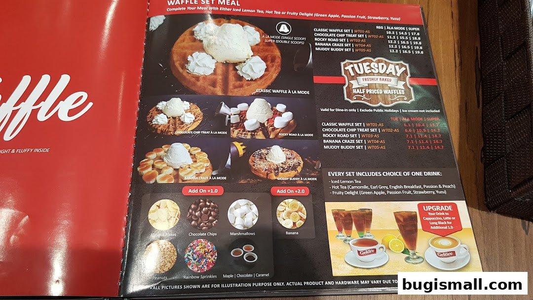 Geláre Waffle Sets: Delicious Waffles & Drinks!