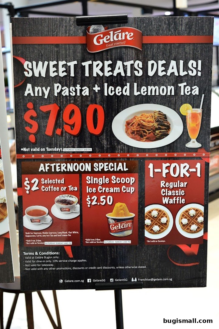 Geláre Sweet Treats & Afternoon Specials!
