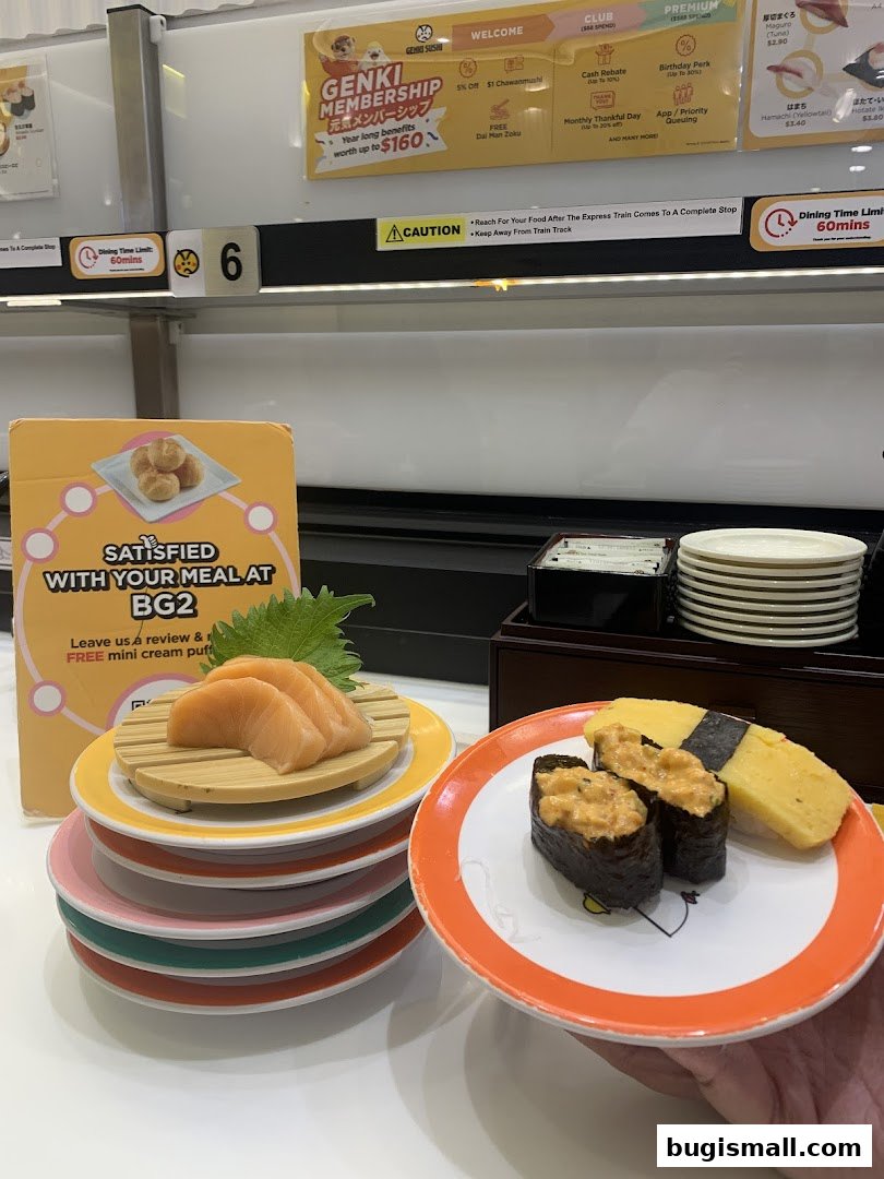 Enjoy Fresh Sushi at Genki Sushi Bugis!