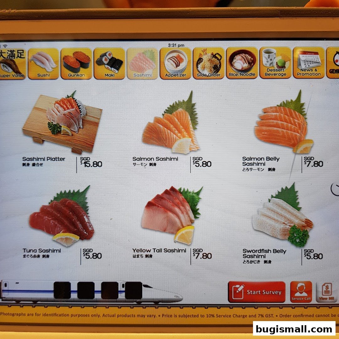 Fresh Sashimi & Sushi Delights at Genki Sushi