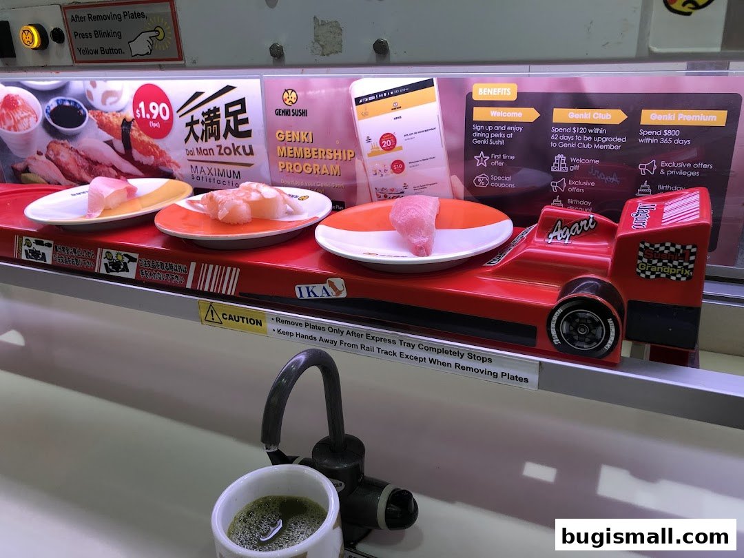 Genki Sushi: Delicious Conveyor Belt Sushi Experience!