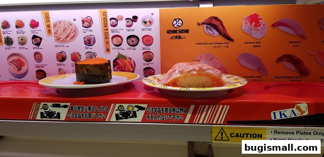 Genki Sushi: Delicious Conveyor Belt Sushi Experience!