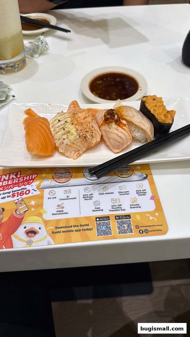 Delicious Sushi Feast at Genki Sushi!