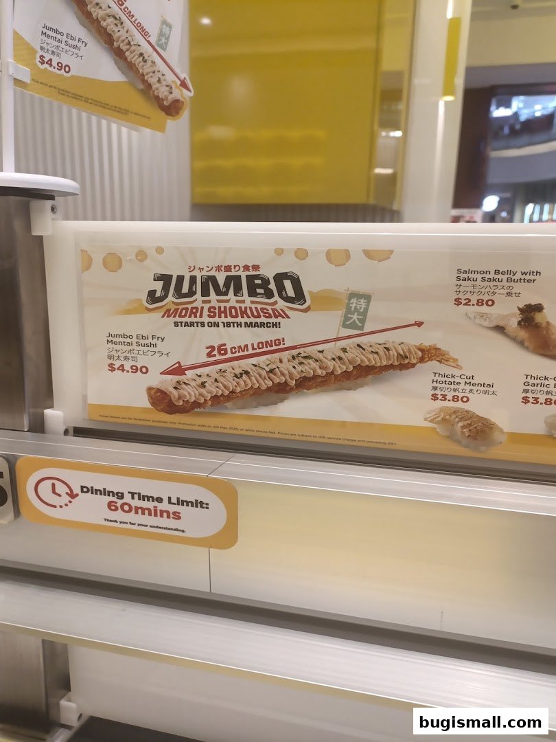 Taste the Jumbo Mori Shokusai Sushi!