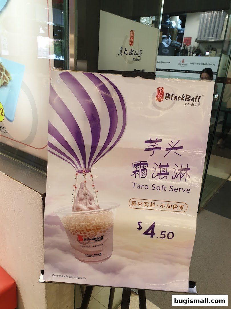 Indulge in Black Ball's Taro Soft Serve!