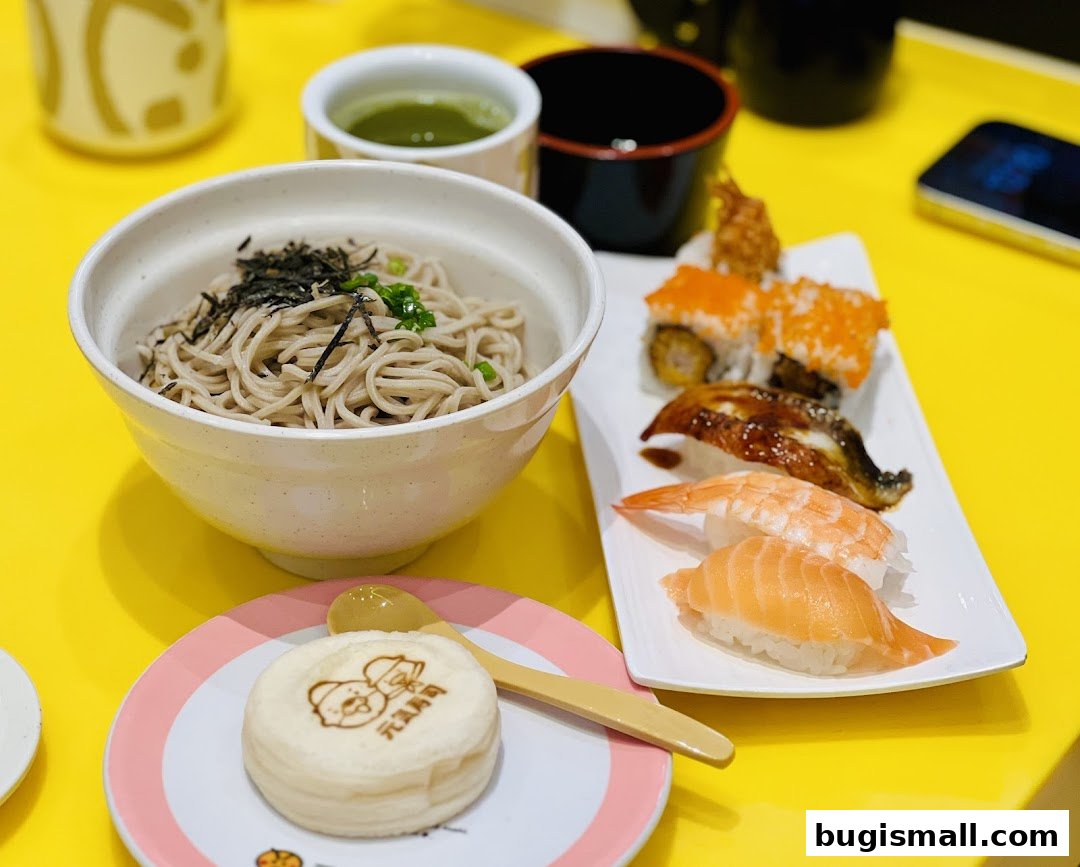 Delicious Sushi and Soba at Genki Sushi Bugis!