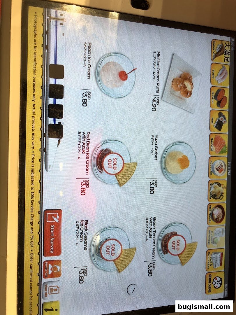 Genki Sushi: Delicious Desserts and Ice Cream Menu