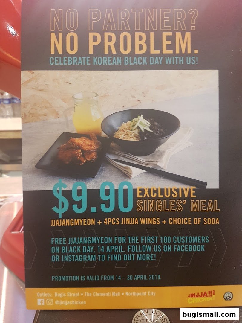 JINJJA Chicken: Exclusive Singles' Meal Deal!