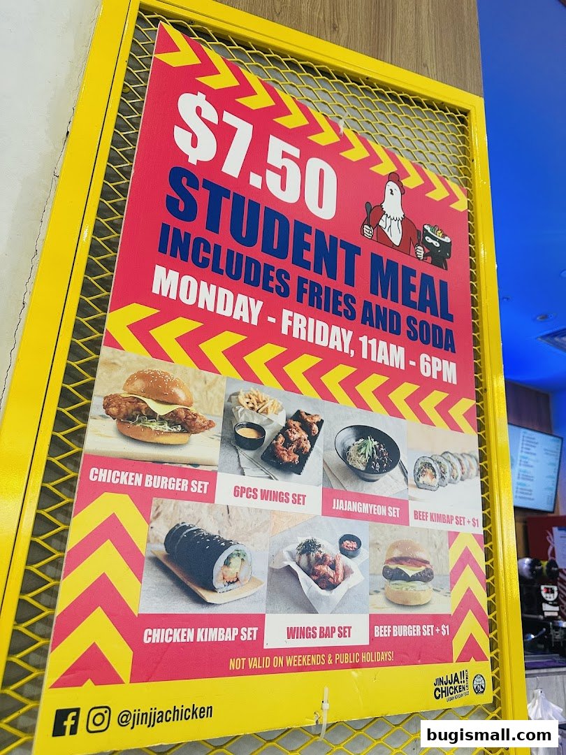 JINJJA Chicken Student Meal Deal!