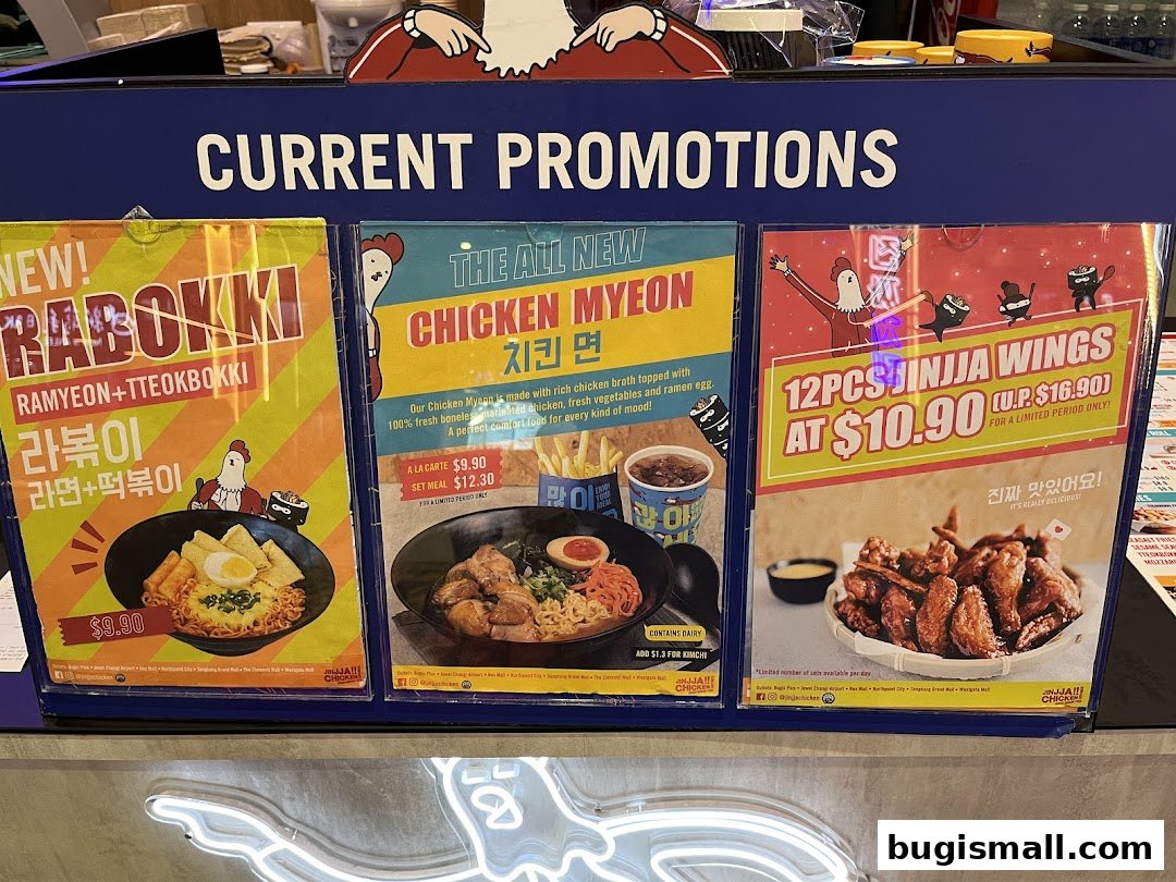 JINJJA Chicken: Delicious Korean Fried Chicken & Noodle Promotions!