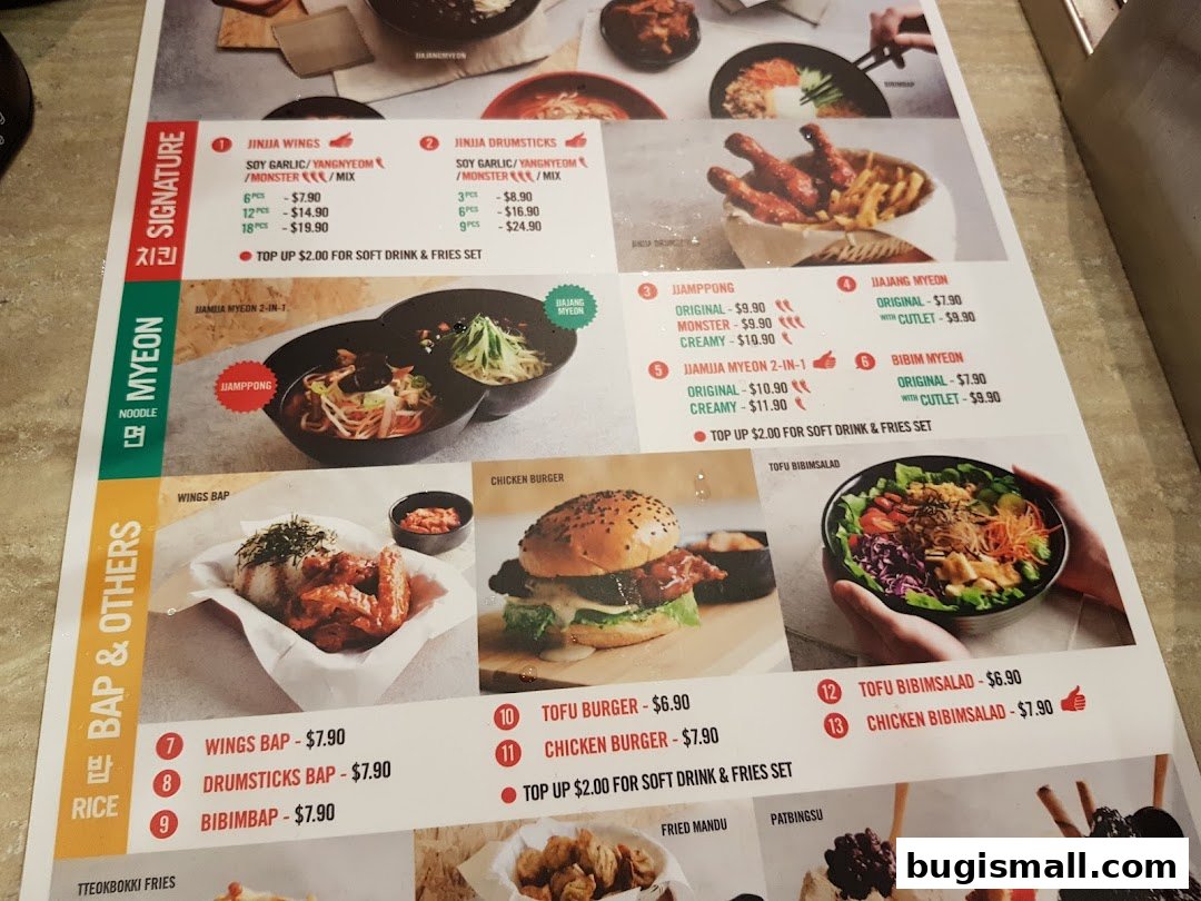JINJJA Chicken Menu: Delicious Korean Fried Chicken & More!