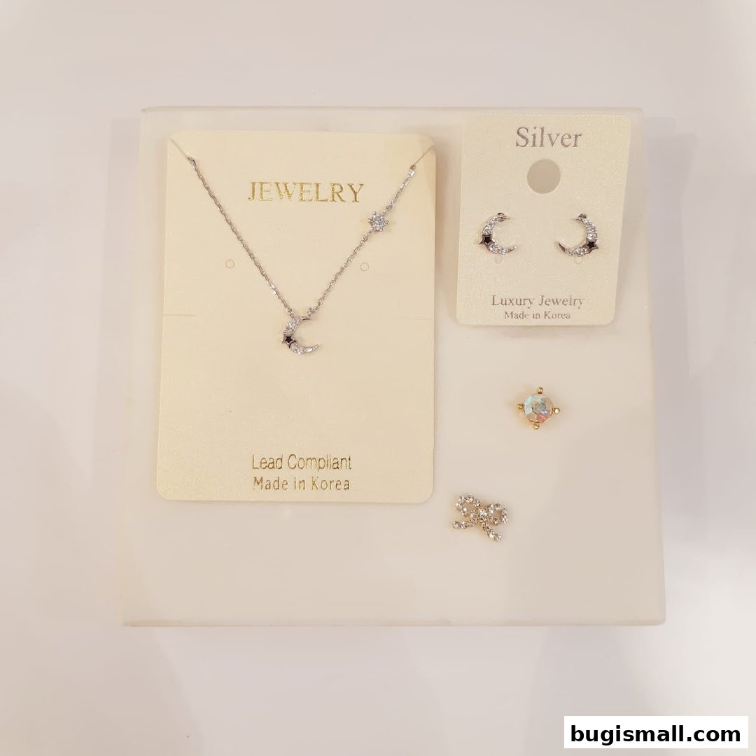 Sparkling Silver Jewelry: Necklaces & Earrings
